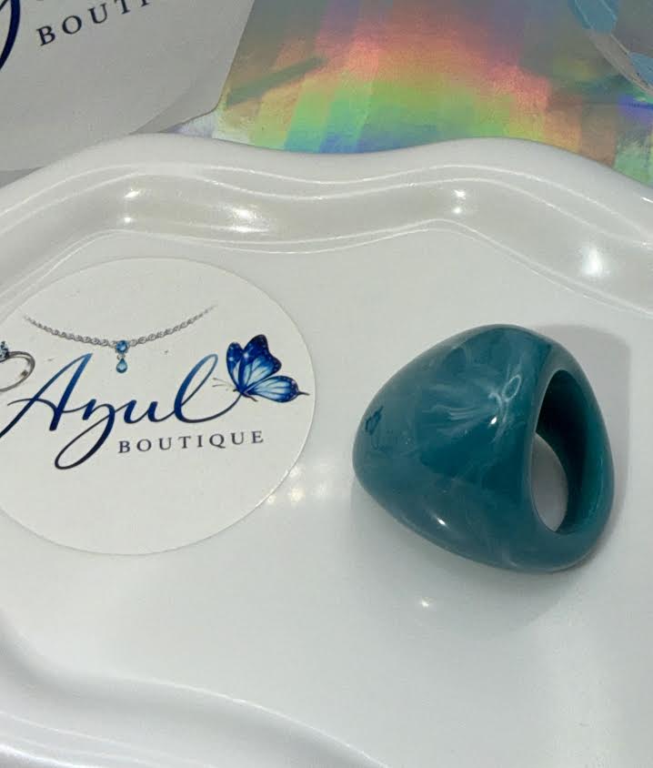 Teal color ring