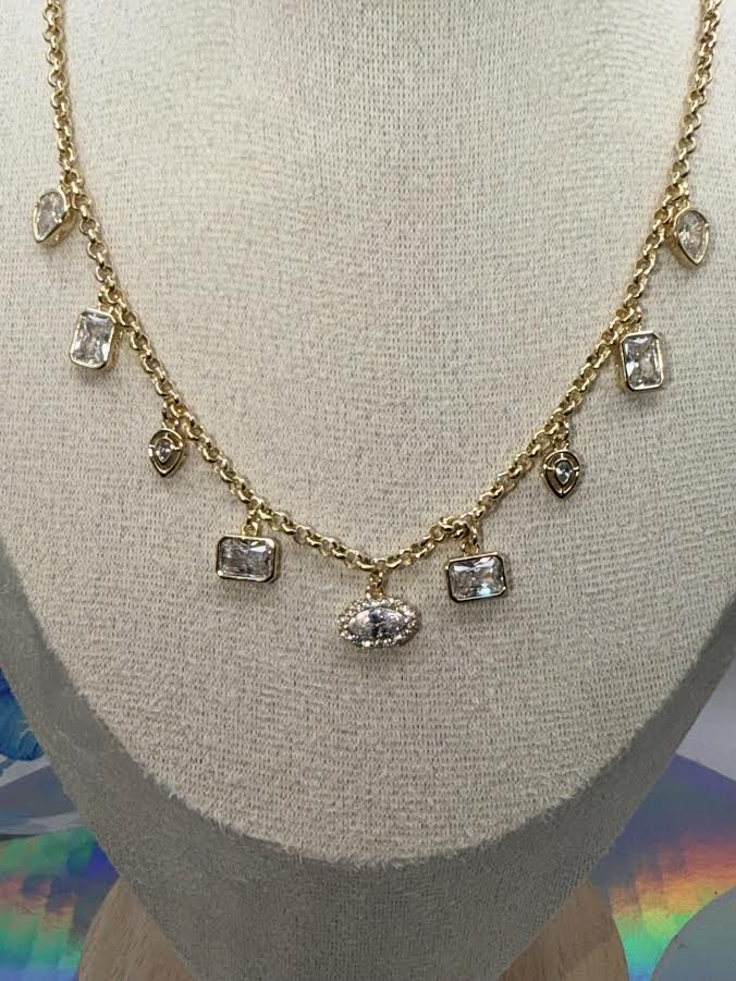 Gold crystal multi shapes set