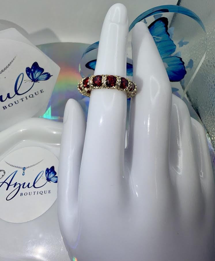 Red Ruby Queen Ring