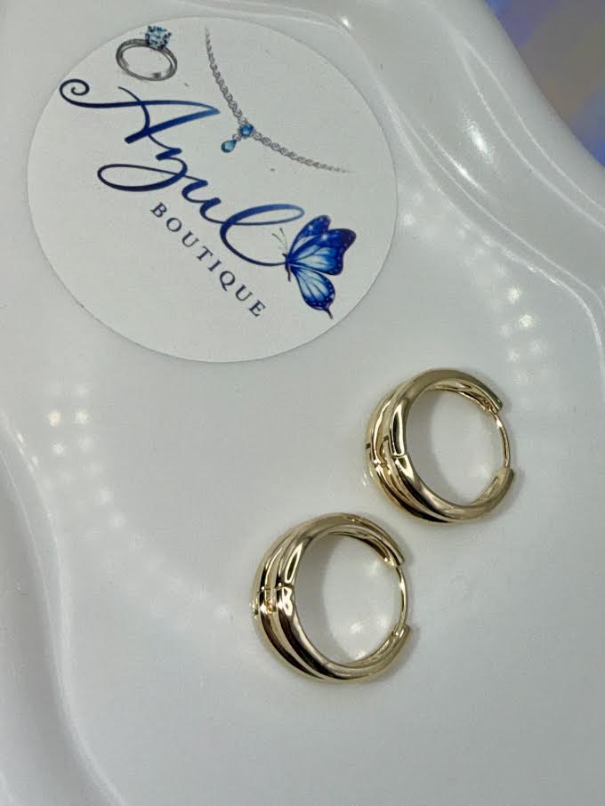 Double mini hoops earrings