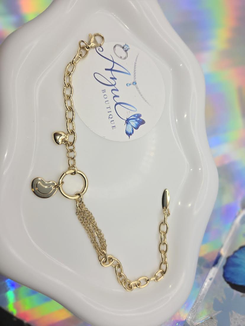 Dangling Hearts Bracelet