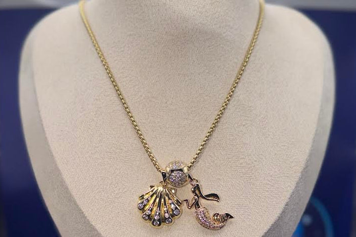 Mermaid gold chain combo