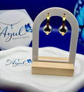 Stainless steel silver circle earrings