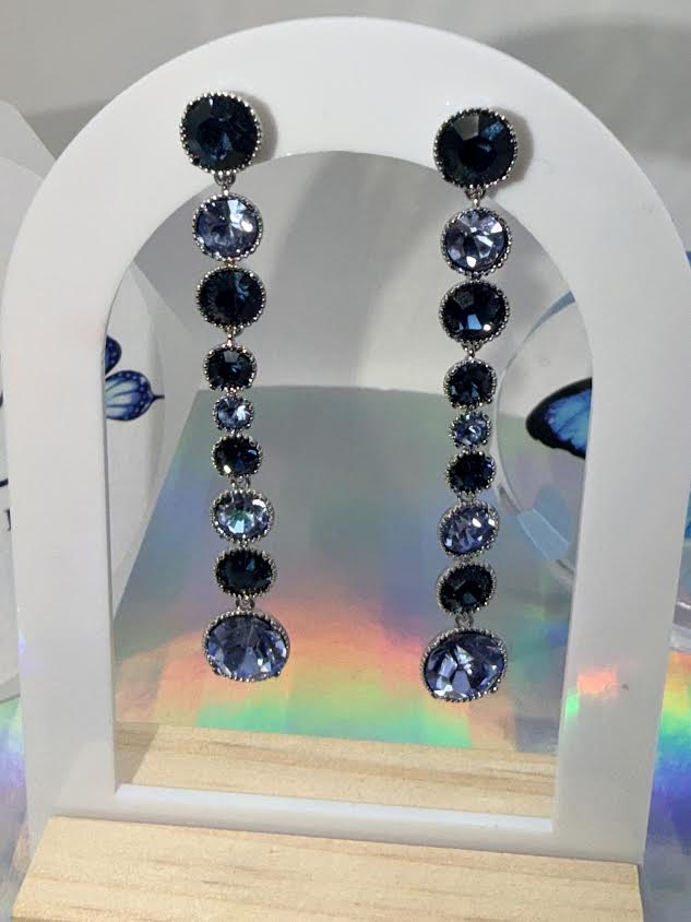 Blue dangle earrings