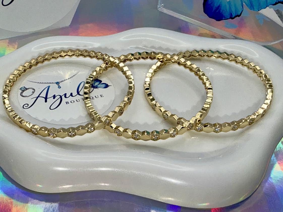 3-layered Honeycomb pattern bracelet