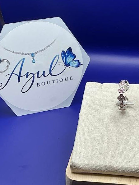 Light Pink Clover Ring