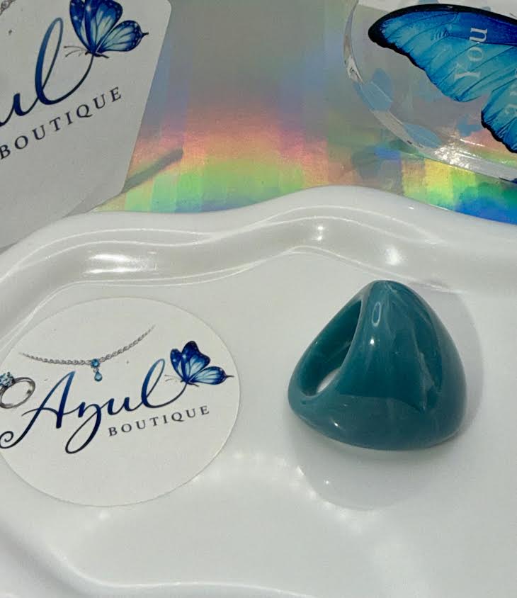 Teal color ring