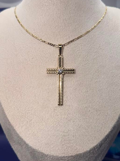 Long cross pendant
