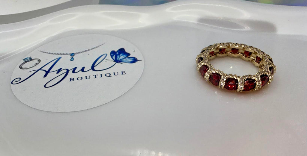 Red Ruby Queen Ring