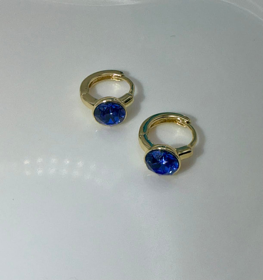 Blue little hoops