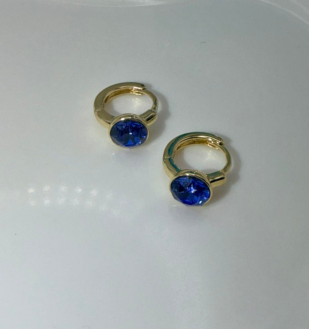 Blue little hoops