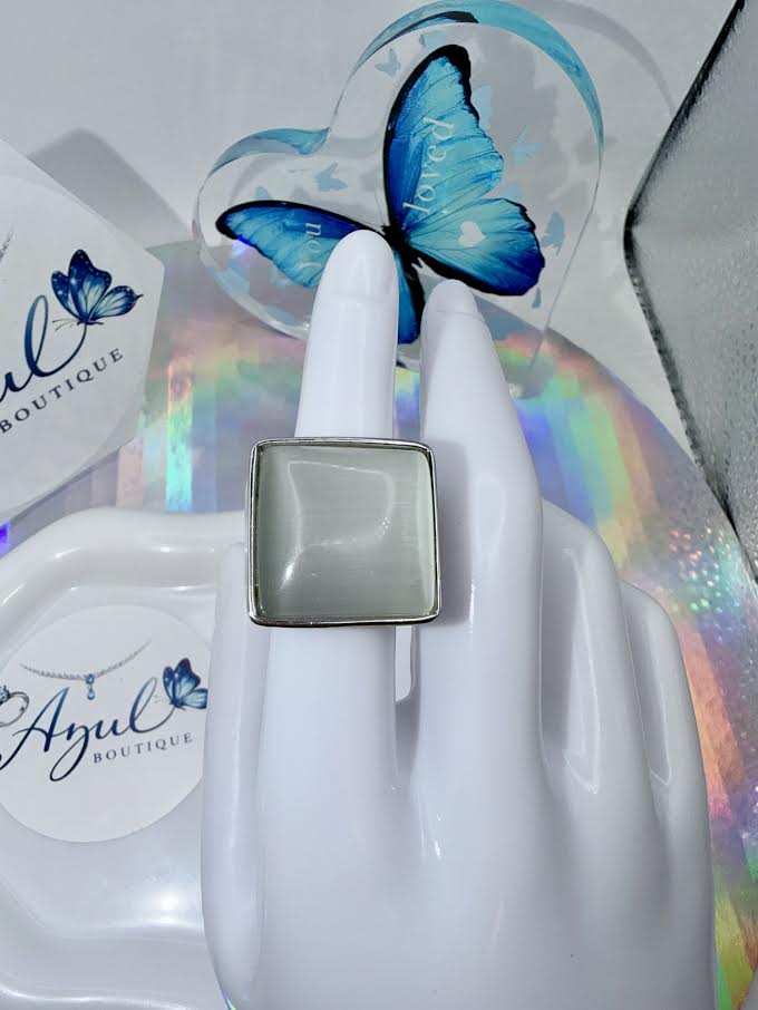 Square Silver Ring