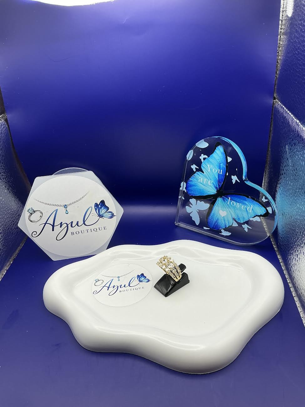 Iced Circle Ring