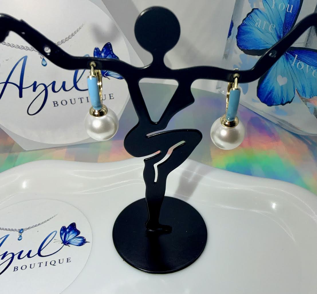 Pearl Turquoise Earrings