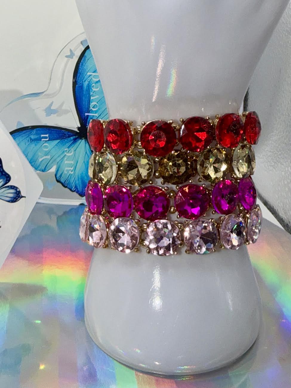 Elastic bracelets different colors