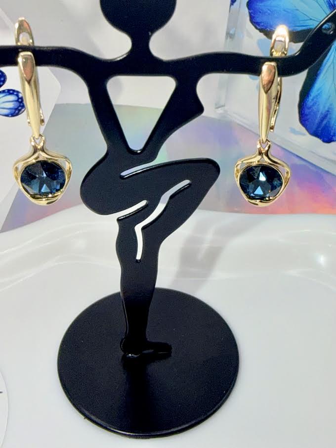 Ocean Blue Drop Earrings