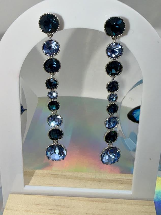 Blue dangle earrings