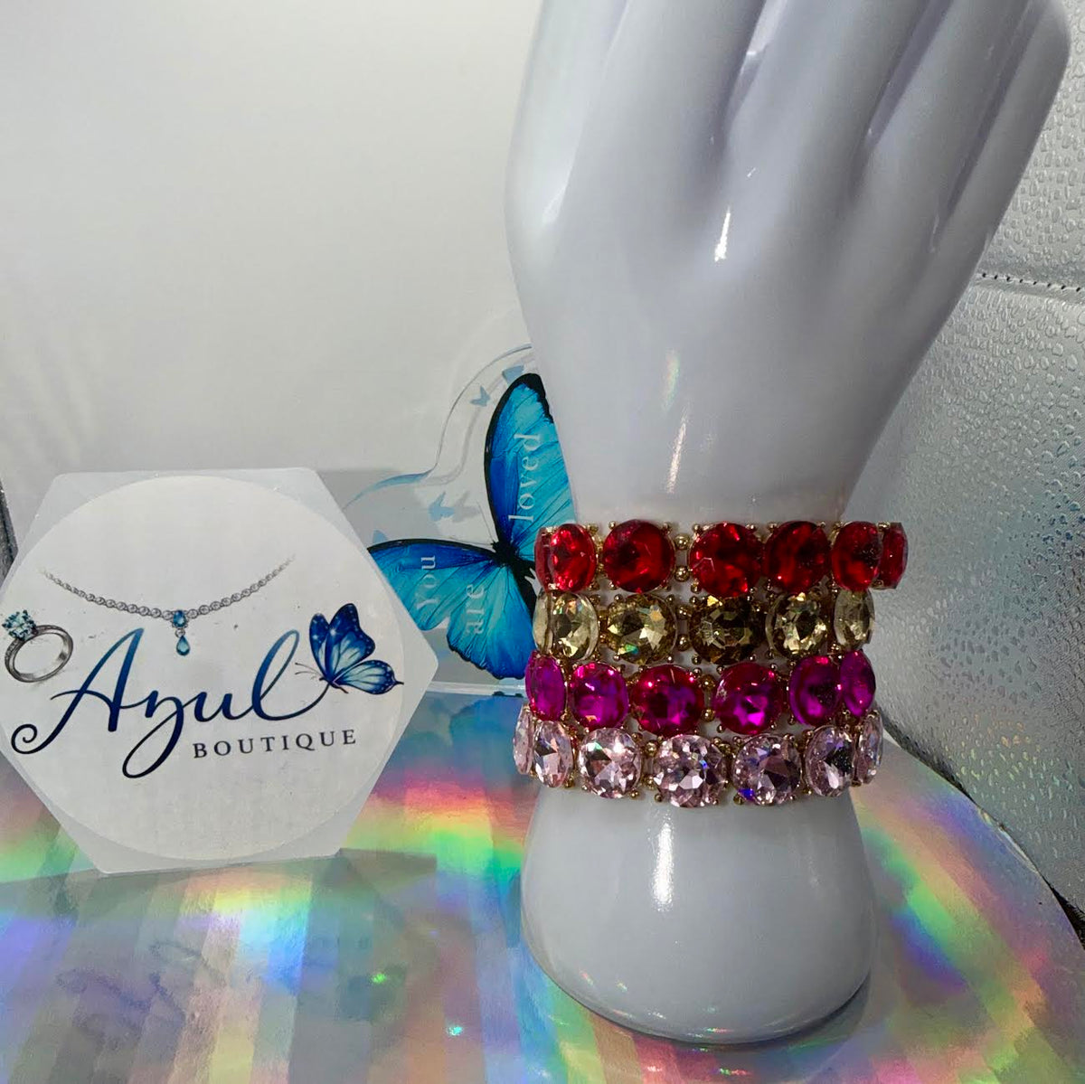 Elastic bracelets different colors