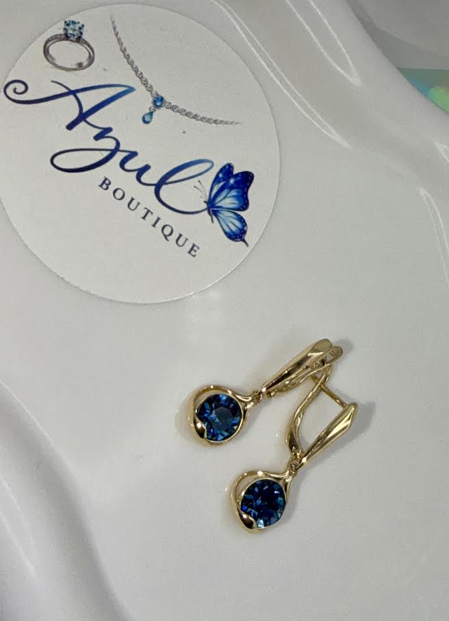 Ocean Blue Drop Earrings