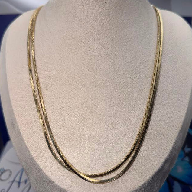 Double Herringbone Necklaces