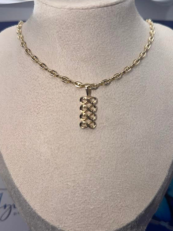 MULTI INFINITY PENDANT NECKLACE
