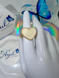 Marble Heart Ring