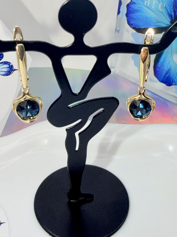 Ocean Blue Drop Earrings