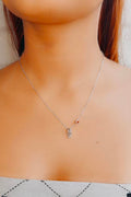 Silver 925 necklace with a boy figure