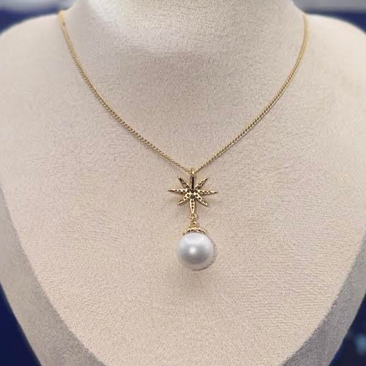 Snowflake ball Gold Chain