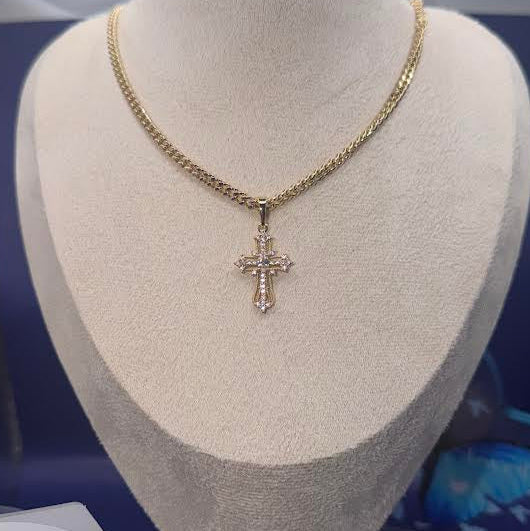 Mini cross pendant necklace