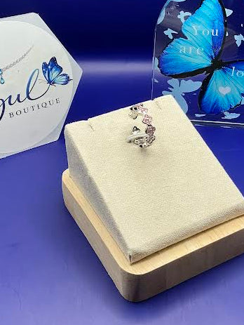 Light Pink Clover Ring