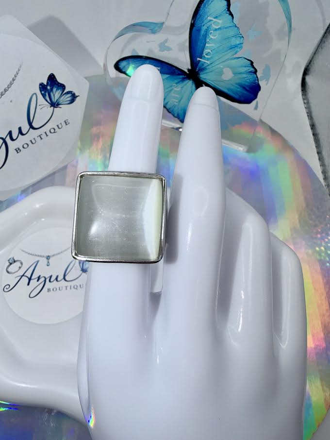 Square Silver Ring