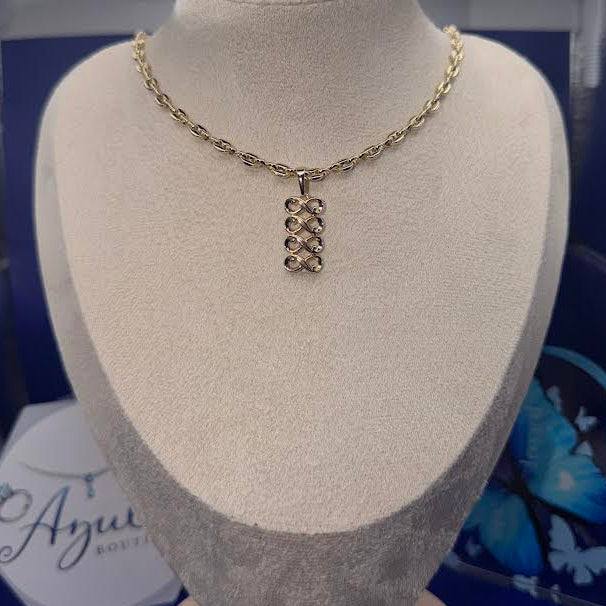 MULTI INFINITY PENDANT NECKLACE