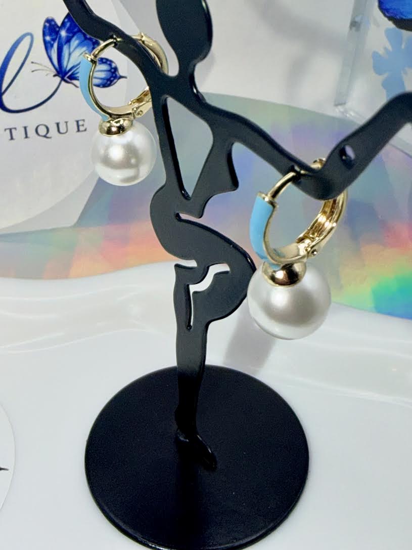 Pearl Turquoise Earrings
