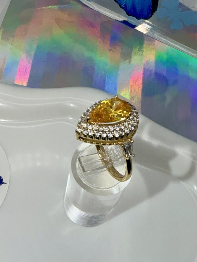 Yellow Princess Ring set