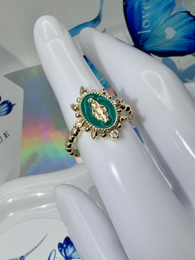Virgin in Green Ring