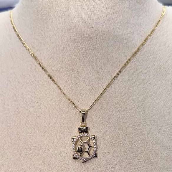 Gold turtle chain