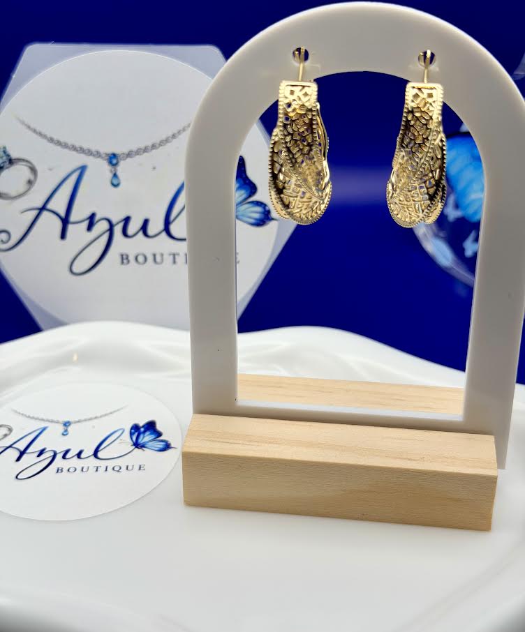 Gold Chunky Hoops Earrings