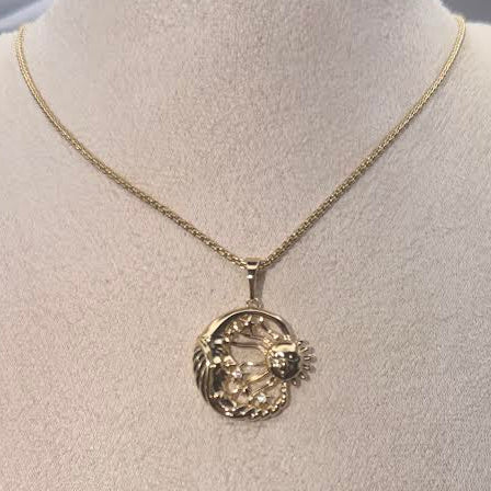 Sun and Moon necklace