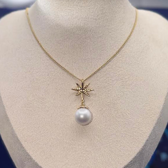 Snowflake ball Gold Chain