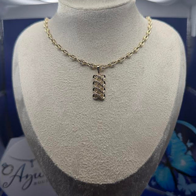MULTI INFINITY PENDANT NECKLACE
