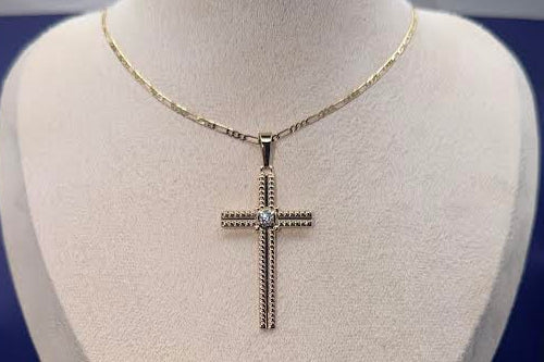 Long cross pendant