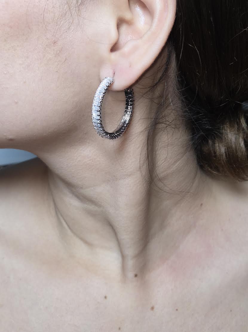 Baguette Hoops Earrings