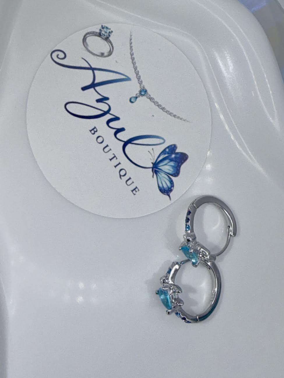 urquoise sea turtle hoops earrings