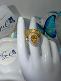 Yellow Princess Ring set