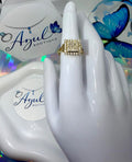 Square Sparkling Ring