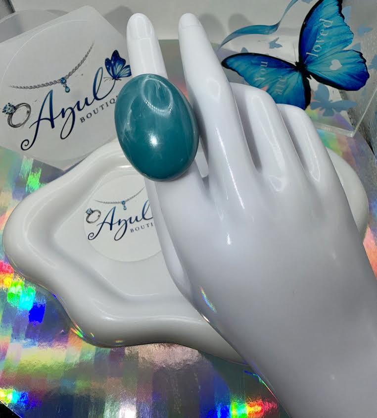 Teal color ring