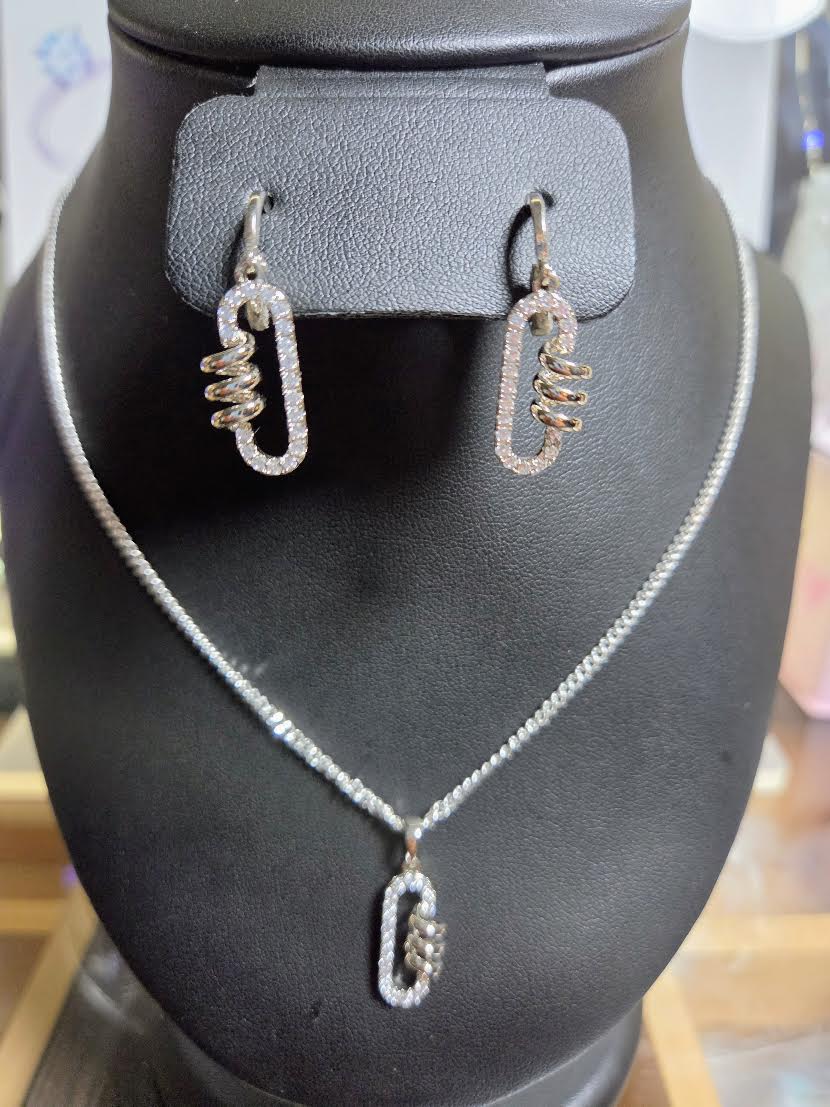 Spiral silver set
