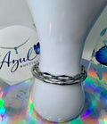 Multi shape silver combo bracelet
