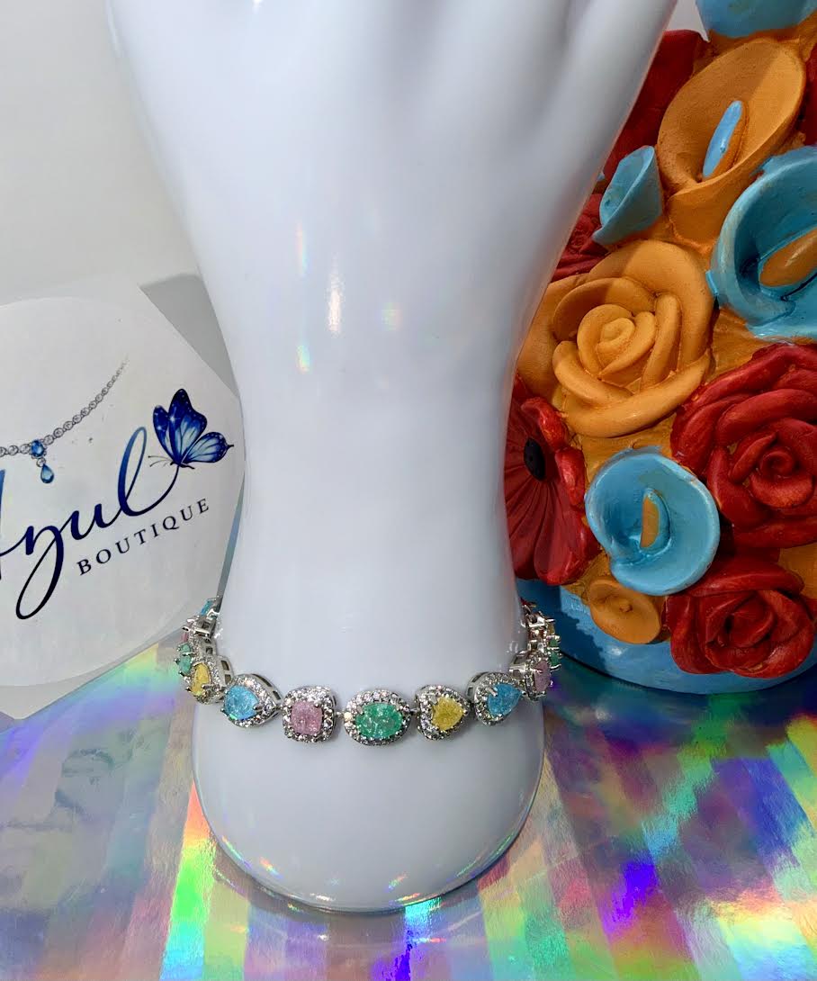 Multi shape jelly colors bracelet